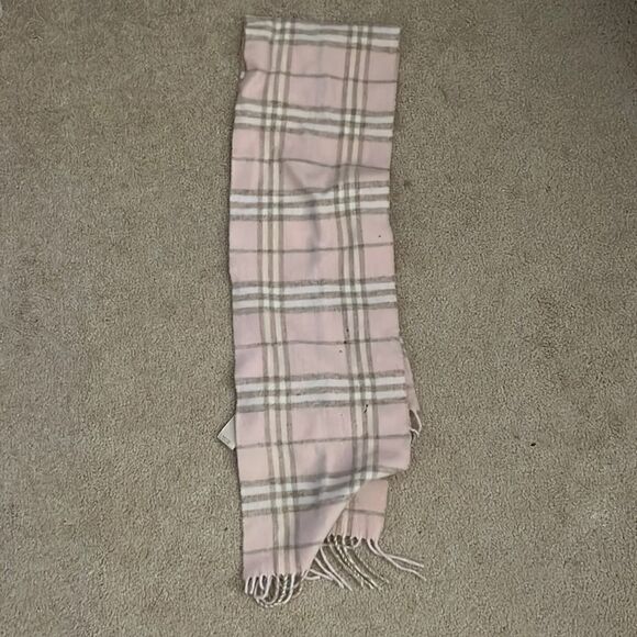 Pink Burberry Scarf approx 44” - Picture 1 of 6